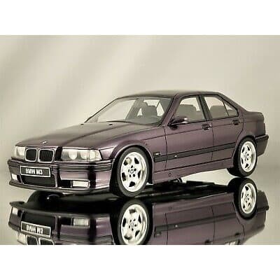 118 Otto Model Bmw E36 M3 Purple Diecast Miniatur Not Paragon M4 M5