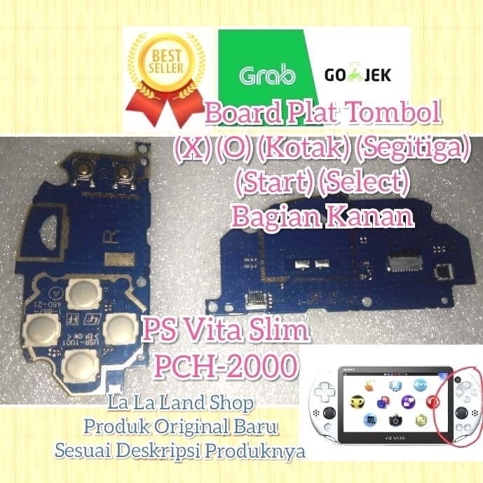 Board Plat Bagian Kanan Tombol D-Pad Ps Vita Slim Pch-2000 Original