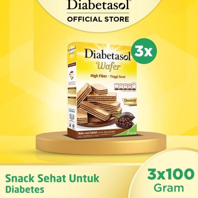 

New Buy 3 Diabetasol Wafer Chocolate 2X50G Pengiriman Cepat