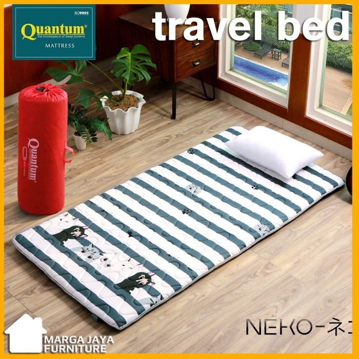 Kasur Lipat Quantum travel bed 80 cm gulung lantai matras