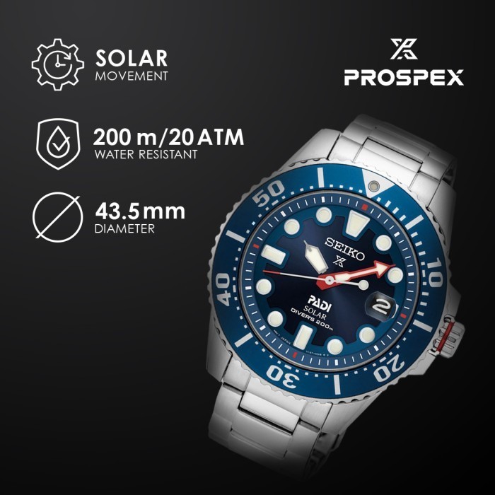 Seiko Prospex Padi Solar Diver Sne549P1 Sne549 Special Edition
