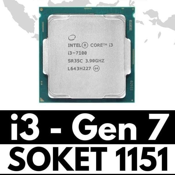 PROSESOR INTEL CORE I3-7100TCACHE 3M, 3,40 GHZNO FAN 1TAHUN GARAN