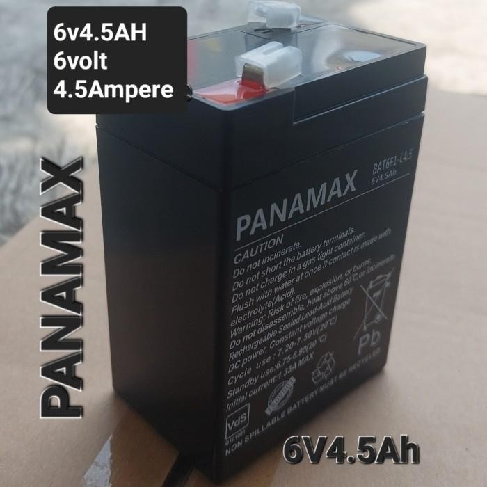 accu aki baterai mobilan timbangan emergensi 6v4.5ah 6v4.6ah panasonic