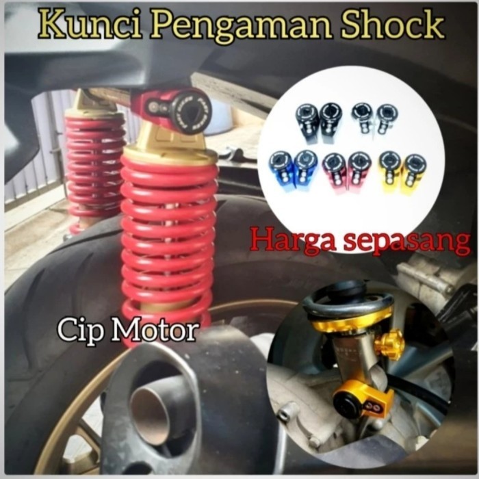 Monel Variasi tutup cover baut Shock Xmax Aerox