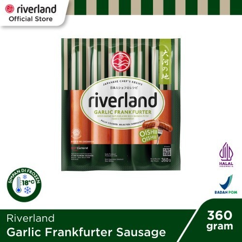 

Riverland Garlic Frankfurter Sausage 360 Gr -Gratisongkir