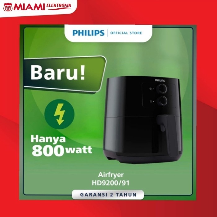 Philips Low Watt Air Fryer Hd9200/91 - 800 Watt - Regular