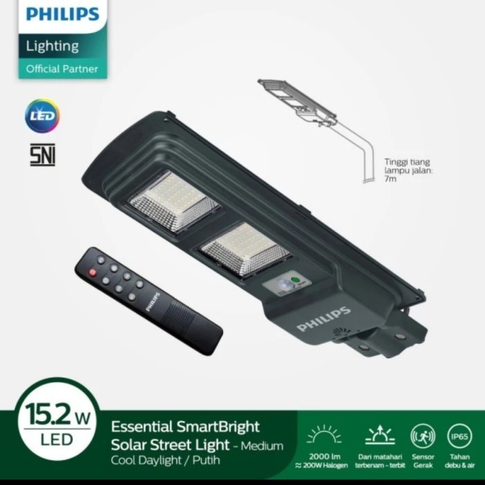NEW LAMPU JALAN PJU LED SOLAR CELL PHILIPS BRC010 ALL IN 1 STREETLIGHT