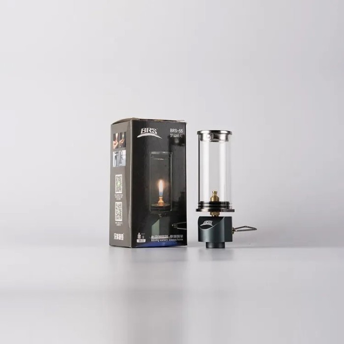Brs - 55 Lentera Camping Lampu Gas Outdoor Candlelight Windproof