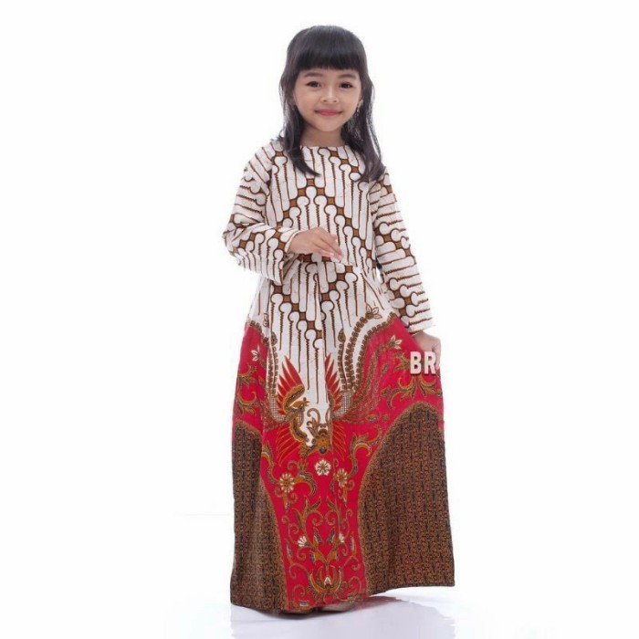 Harga Promo Baju Gamis Batik Anak Perempuan Umur 3-12 Tahun Modern / Drek Kondanga