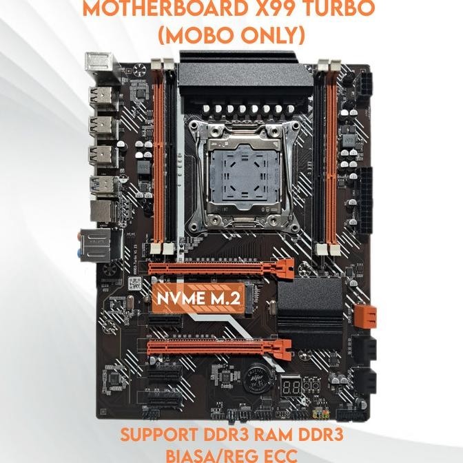 MOTHERBOARD X99 LGA 2011-3 + XEON E5 V3 (SETARA RYZEN 5 3600/I7 8700K)