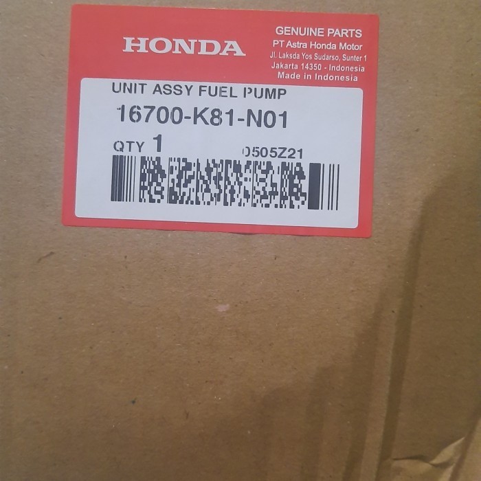Fuel Pump Beat Fi Sreet K81 Asli Ahm Hot R0924A