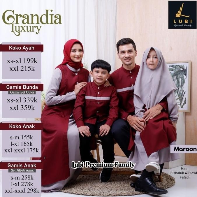 Sarimbit Sarimbit Lubi Grandia Luxury Maroon Limited Edition