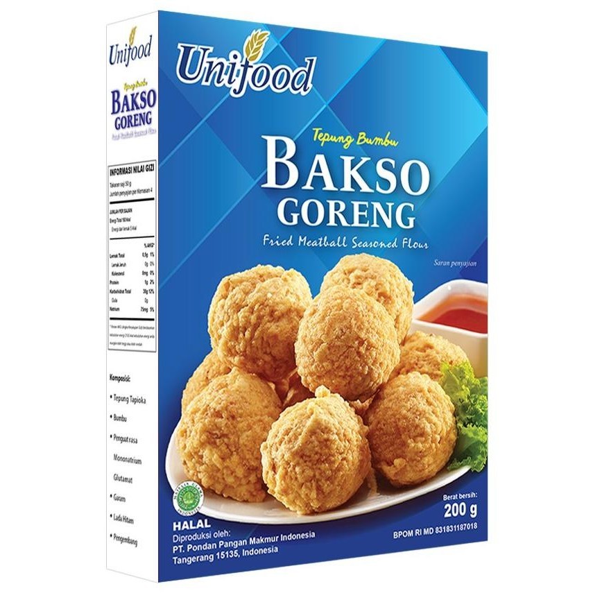 

Pondan Tepung Bumbu Bakso Goreng Unifood 200 gr