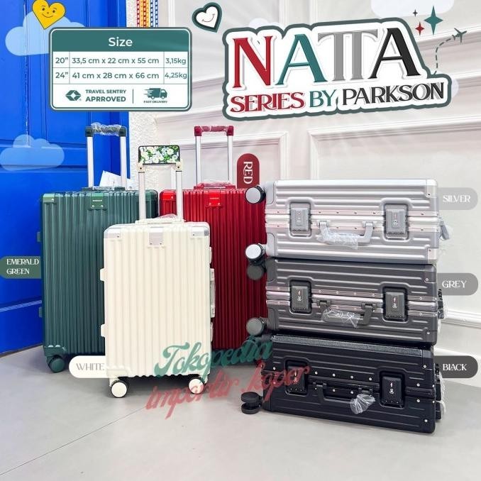 Koper Parkson Original NATTA Series 20 24 Inch TSALock Aluminium Frame