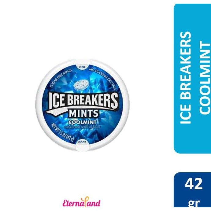 

Ice Breakers Cool Mints 42 gr (1.5 oz) - permen impor rasa mint