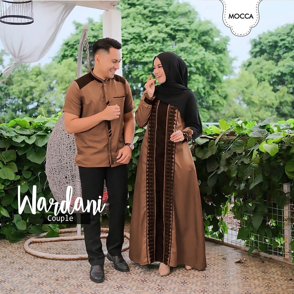 Ctn Baju Muslim Koko Adul Jumbo Best Seller  Gamis Couple Renda Import Wardani Ayah Ibu Keluarga| Ma