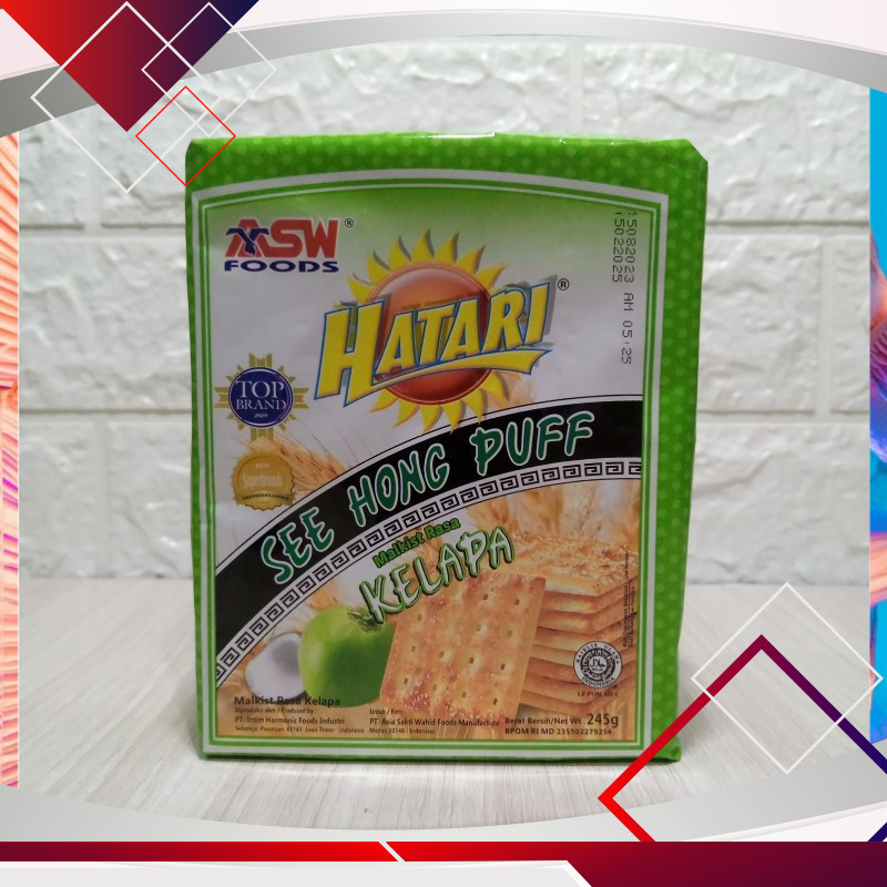 

Hatari Malkist Rasa Kelapa 245gr .