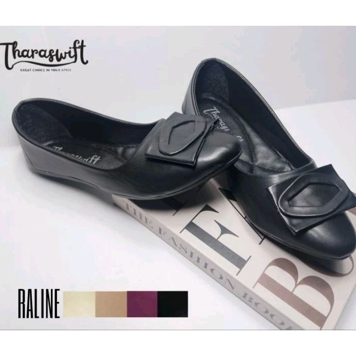 RAMADHAN SALE Sepatu Flatshoes Wanita Dewasa Alas Karet Raline