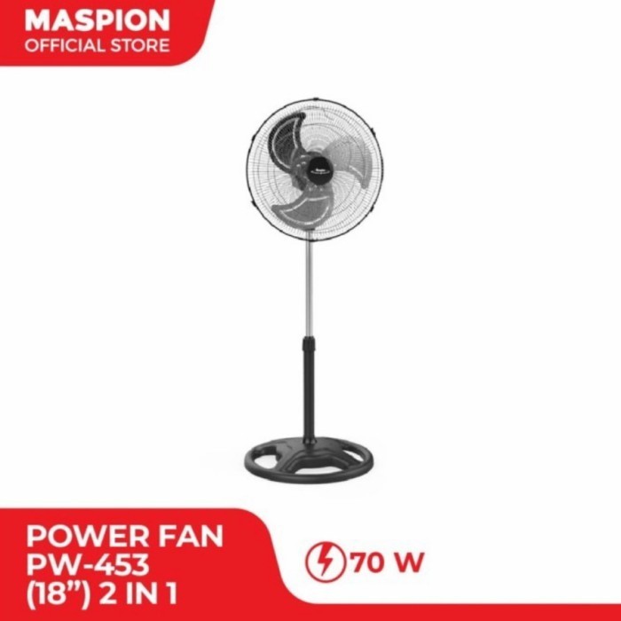 Kipas Angin Maspion Pw-453 Pw453 3 In 1 18 Inch