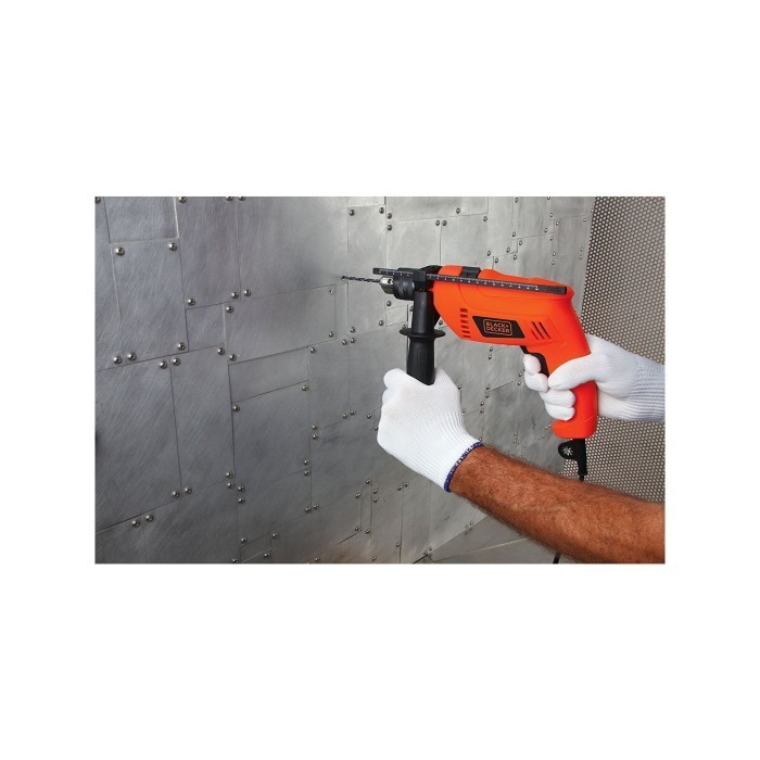Black & Decker Impact Drill / Bor Impact Listrik 550W 13Mm Hd555