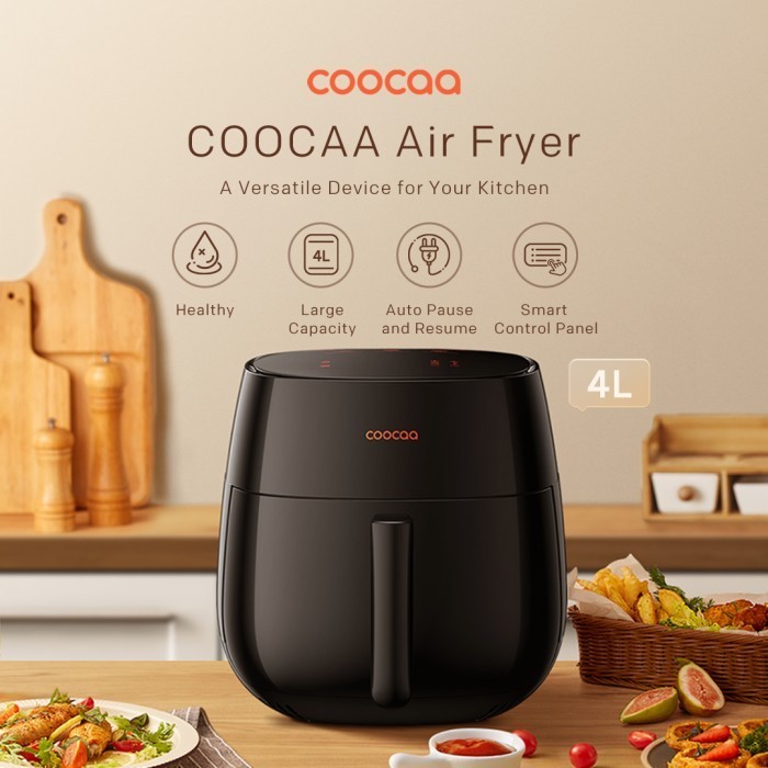 Coocaa Air Fryer - Kapasitas 4L - Digital Preset (Coocaa Af-De1)