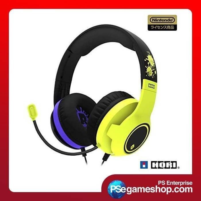 Hori Gaming Headset Splatoon 3 For Nintendo Switch Nsw-406