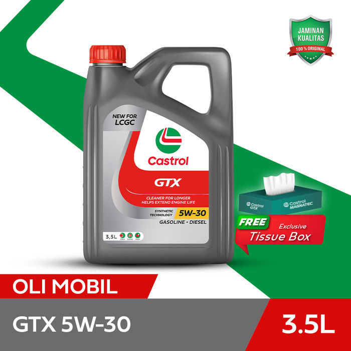 OLI MESIN MOBIL CASTROL GTX 5W-30 (3.5L)