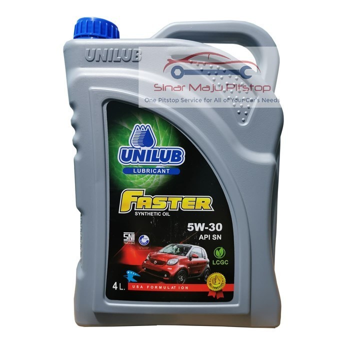 PELUMAS OLI MESIN MOBIL FULL SYNTHETIC API SN - UNILUB FASTER 5W-30