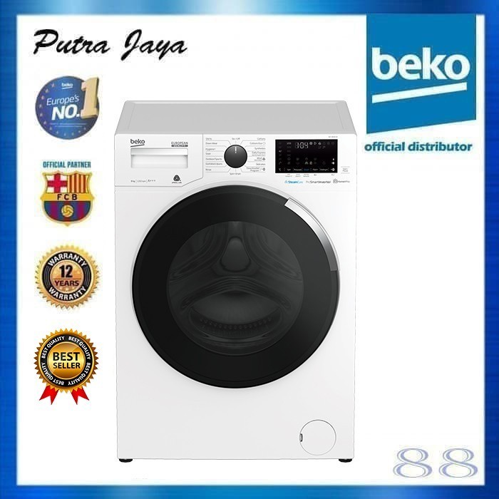 Mesin Cuci Beko Front Loading 8 Kg Wcv8646X0 / Wcv 8646 X0