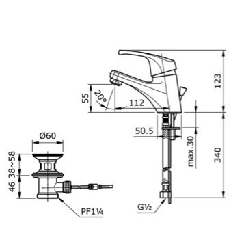 Kran Air Wastafel Toto Tx101Lb Original