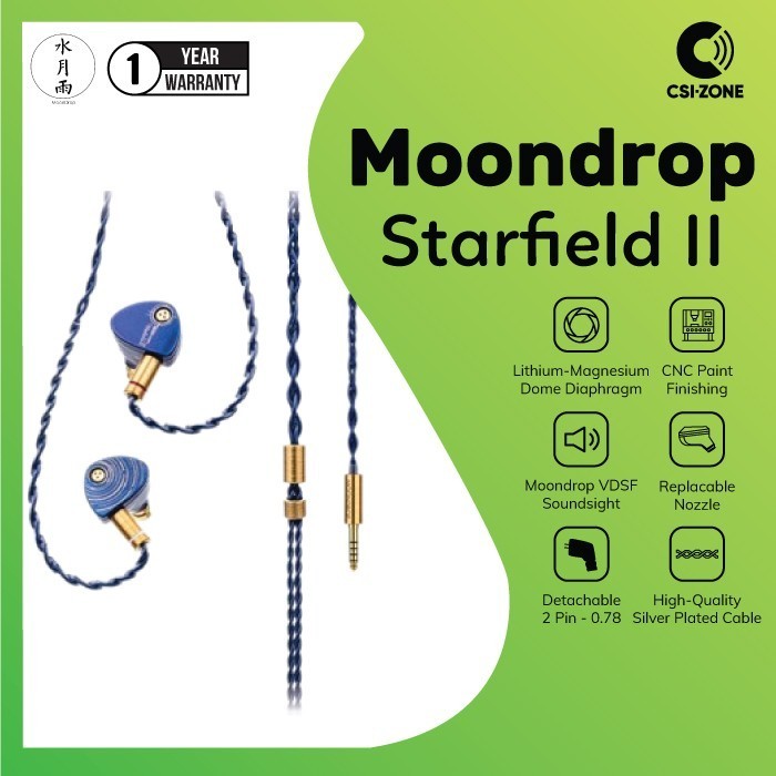 Moondrop Starfield Ii / Starfield 2 Dynamic In Ear Monitor Earphone