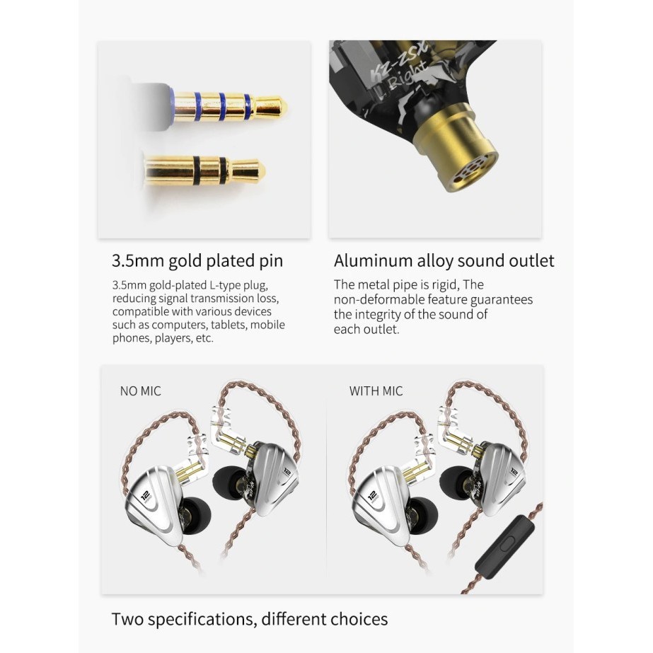 Knowledge Zenith Kz Zsx Terminator Earphone