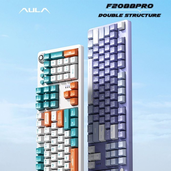 Keyboard Gaming Multimedia Mechanical Aula F2088 Pro