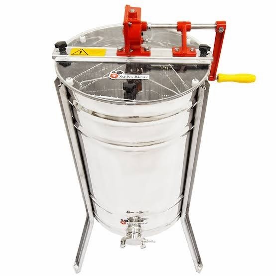 Mesin Peras Madu Honey Extractor Hand 3 Frames Stainless Steel