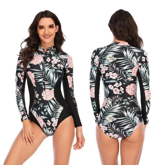 Baju Renang Diving Wanita Lengan Panjang / Rashguard Swimsuit