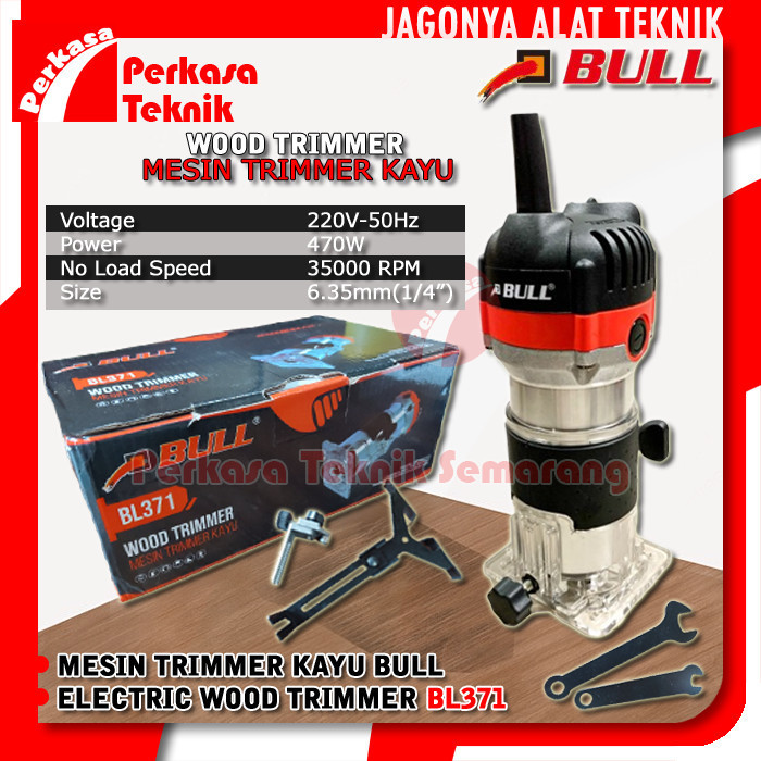 BULL BL371 Mesin Trimmer / Profil Router Trimmer Profil Kayu