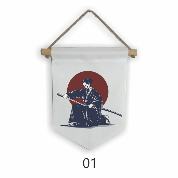 Hiasan Dekorasi Pajangan Dinding Jepang Kain Hanging Flag Bendera B8