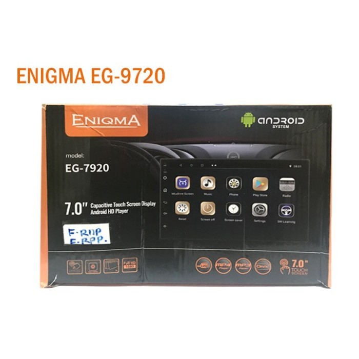 Enigma Eg-7920. Head Unit. 2Din. 7 Inch. Android 9.0 Go. Full Hd 1080.