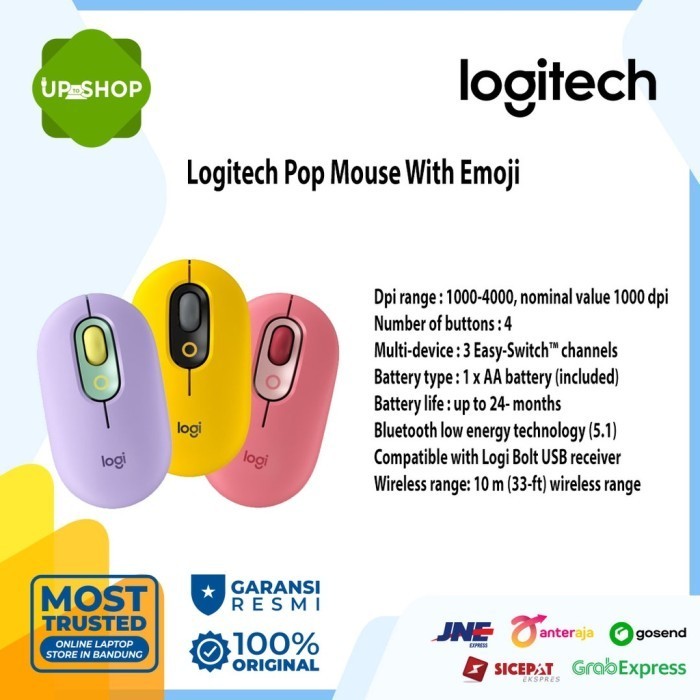 Logitech Pop Mouse With Emoji