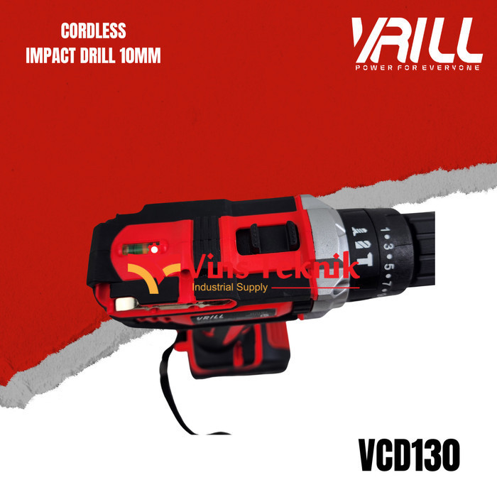 Cordless Impact Drill Vrill Vcd130 Mesin Bor Tembok Baterai Vcd 130 Termurah Terlaris Promo