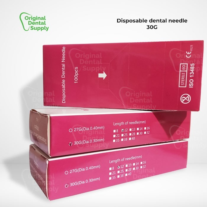 DISPOSABLE DENTAL NEEDLE JARUM CITOJECT 30G12MM ISI 100