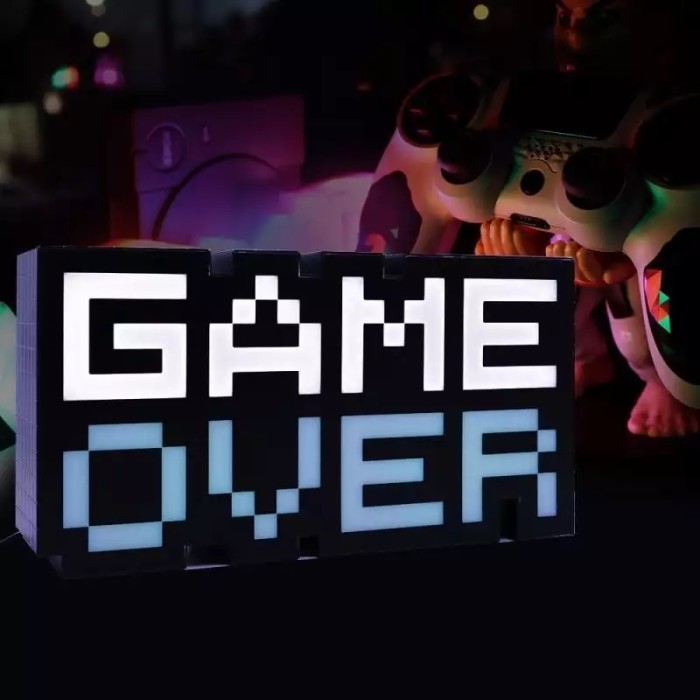 

Game Over Gameover Icon Light Lampu