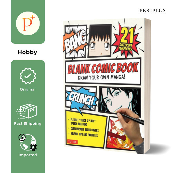 

Blank Comic Book : Draw Your Own Manga Sketchbook - 9780804855877