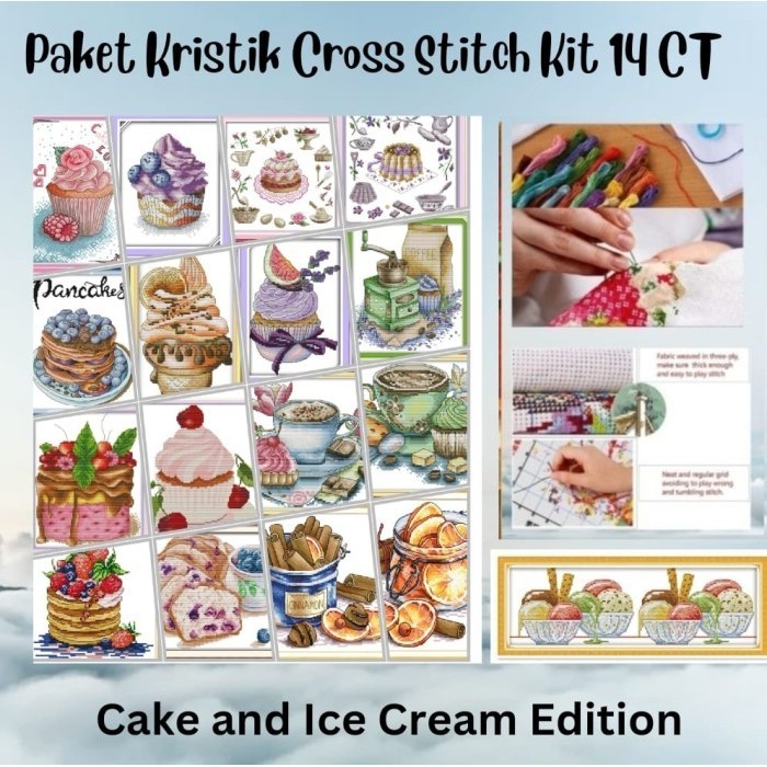 

Paket Kristik Sulam Diy Cross Stitch Jahit Dmc - Bon Appetit