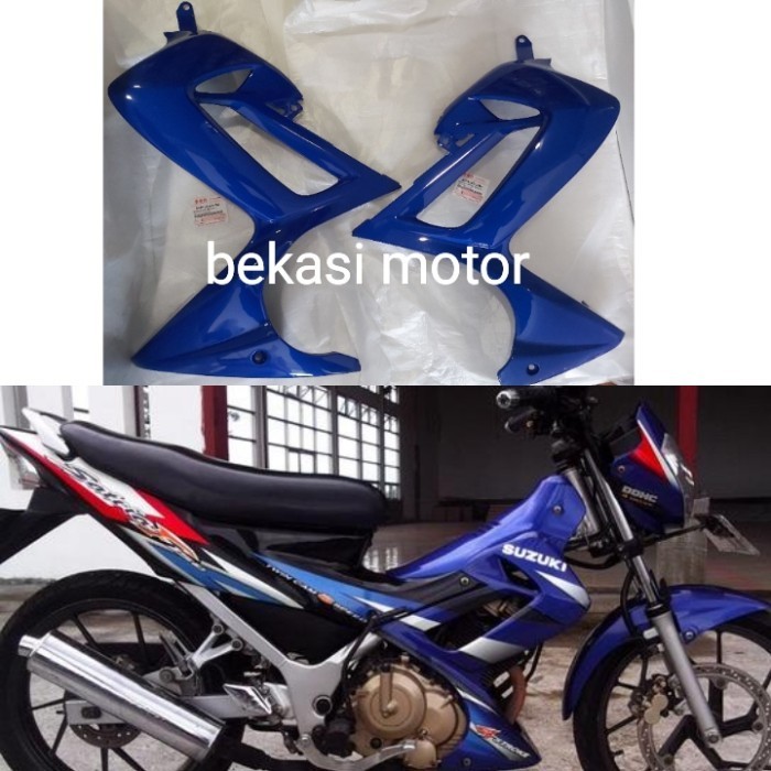

Shield Sayap Suzuki Satria Fu Cbu Thailand Sepasang Original Biru