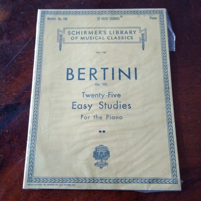 

Bertini Op. 100 Twenty-Five Easy Studies