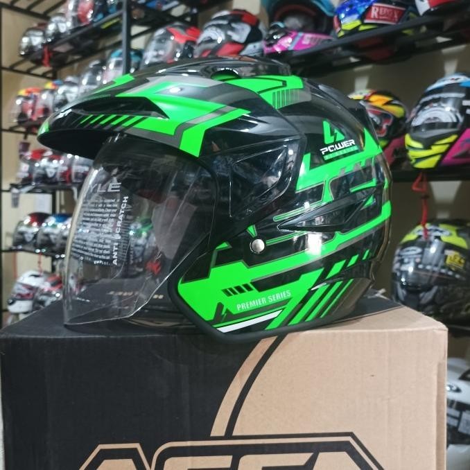 Helm Asca Premier POWER DOBEL VISOR
