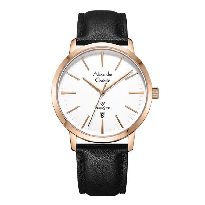 JAM TANGAN PRIA ALEXANDRE CHRISTIE AC 1028 / AC1028 LEATHER ORIGINAL