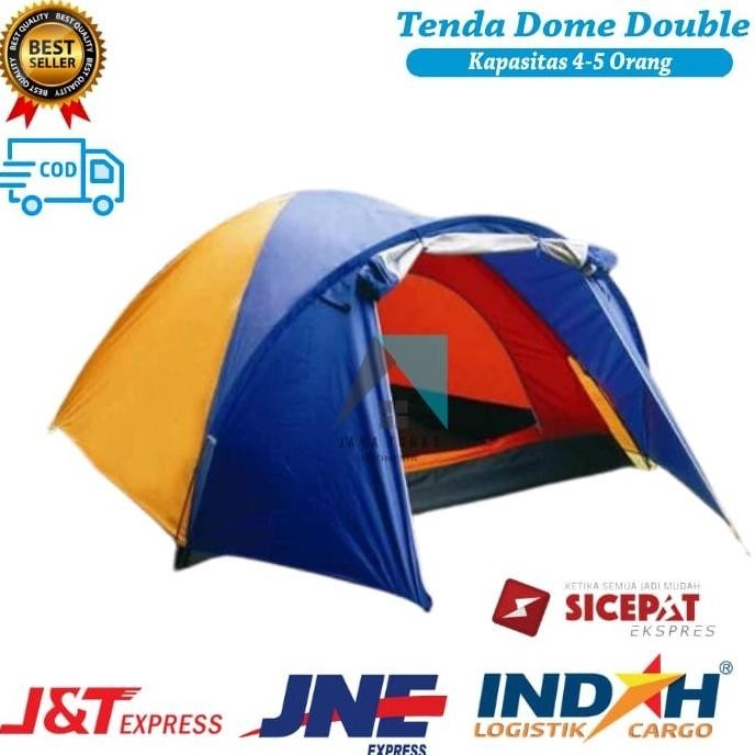 tenda dome double layer 4 orang camping HYU [BISA COD]