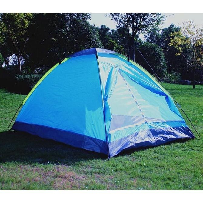 Tenda Camping Double Layer Tenda Hiking/Camping 3-4 Orang